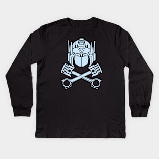 Transformers - GEN 1- Optimus Jolly Roger Kids Long Sleeve T-Shirt